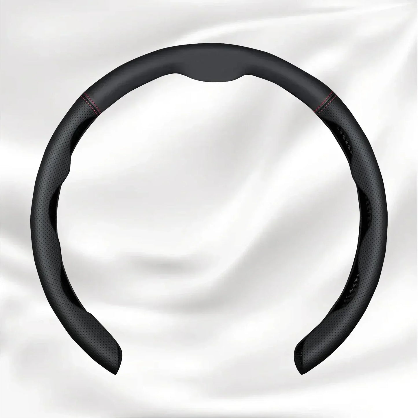 Nexi Customized Car Logo Breathable Ultra-thin 5D Leather & Carbon Car Steering Wheel Cover Universal Fit